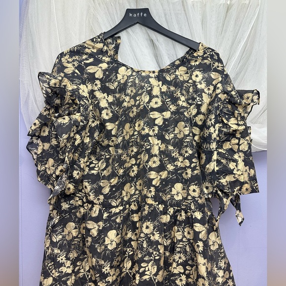 &Other Stories FRILL SLEEVE MIDI DRESS - Picture 9 of 9